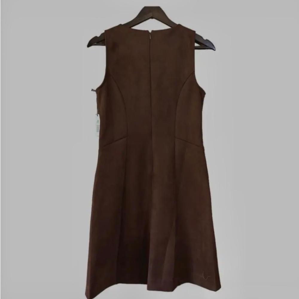 Ann Taylor Factory Faux Suede Jumper Dress - Picture 2 of 6